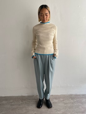 「EUCLAID（エウクレイド）のアイテム（パンツ）」を使った、88kmrkyさん（レディース・160cm）の秋コーディネート