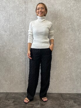 「EUCLAID（エウクレイド）のアイテム（パンツ）」を使った、88kmrkyさん（レディース・160cm）の春コーディネート