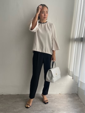 「EUCLAID（エウクレイド）のアイテム（パンツ）」を使った、88kmrkyさん（レディース・160cm）の冬コーディネート