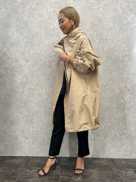 「EUCLAID（エウクレイド）のアイテム（その他アウター）」を使った、88kmrkyさん（レディース・160cm）の春コーディネート