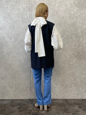 「EUCLAID（エウクレイド）のアイテム（パンツ）」を使った、88kmrkyさん（レディース・160cm）の春コーディネート