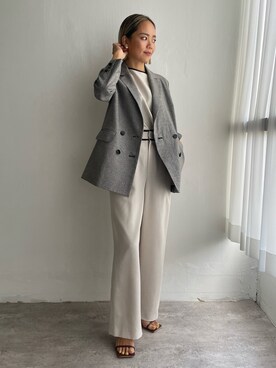 「EUCLAID（エウクレイド）のアイテム（ジャケット/アウター）」を使った、88kmrkyさん（レディース・160cm）の冬コーディネート