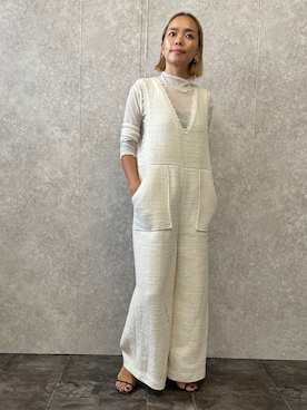 「アイテム（オールインワン・サロペット）」を使った、88kmrkyさん（レディース・160cm）の秋コーディネート