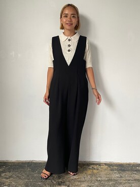 「EUCLAID（エウクレイド）のアイテム（パンツ）」を使った、88kmrkyさん（レディース・160cm）の夏コーディネート
