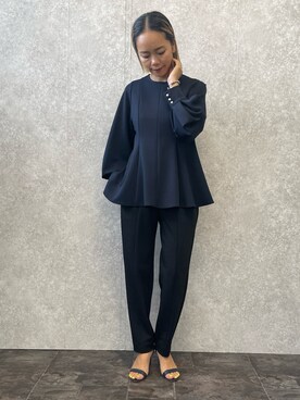 「EUCLAID（エウクレイド）のアイテム（パンツ）」を使った、88kmrkyさん（レディース・160cm）の冬コーディネート