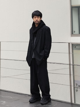 「アイテム（テーラードジャケット）」を使った、SHUさん（メンズ・170cm）の秋コーディネート