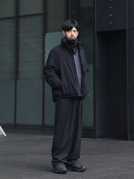 「アイテム（ミリタリージャケット）」を使った、SHUさん（メンズ・170cm）の秋コーディネート