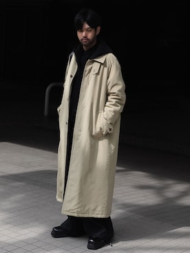 「ATTACHMENT（アタッチメント）のアイテム」を使った、SHUさん（メンズ・170cm）の冬コーディネート