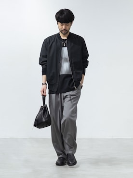 「ATTACHMENT（アタッチメント）のアイテム」を使った、SHUさん（メンズ・170cm）の春コーディネート