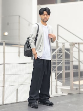 「ATTACHMENT（アタッチメント）のアイテム」を使った、SHUさん（メンズ・170cm）の夏コーディネート