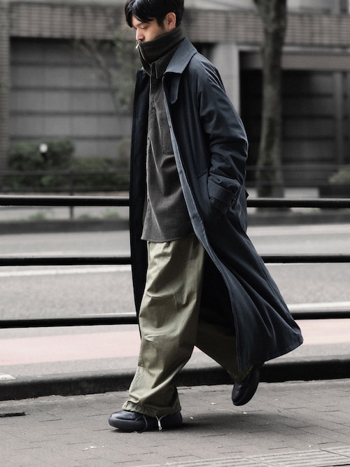 フィブリルポプリン パディング バルマカーンコート / FIBRIL POPLIN