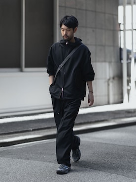 「ATTACHMENT（アタッチメント）のアイテム（ジャケット/アウター）」を使った、SHUさん（メンズ・170cm）の夏コーディネート