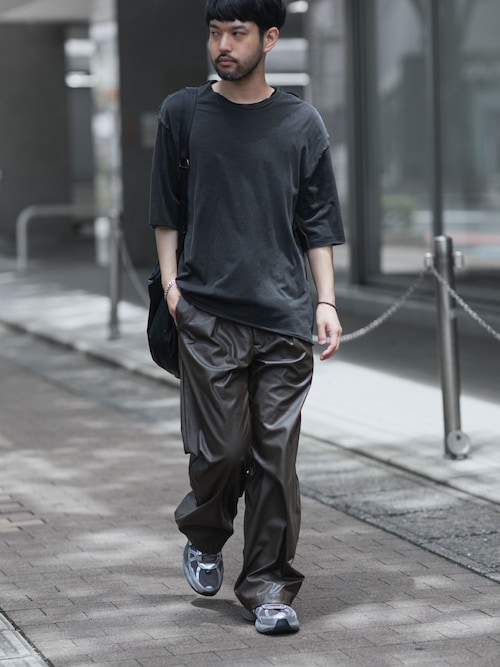 80/2 ピマコットンジャージー オーバーサイズド レイヤードS/S/ TEE / 80/2 PIMA CO JERSEY OVERSIZED LAYERED S/S TEE