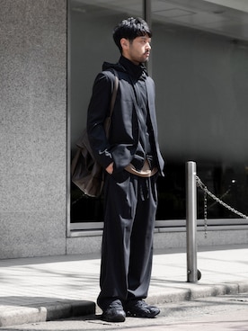 「カーディガン」｜「アイテム（ブルゾン）」を使った、SHUさん（メンズ・170cm）の秋コーディネート