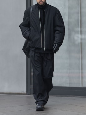 「アイテム（手袋）」を使った、SHUさん（メンズ・170cm）の冬コーディネート