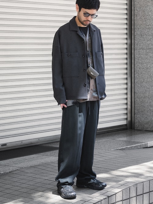 【 直営店・ZOZOTOWN限定 】PE ストレッチダブルクロス オーバーサイズド シャツジャケット / PE STRECH DOUBLE CLOTH OVERSIZED SHIRT JKT