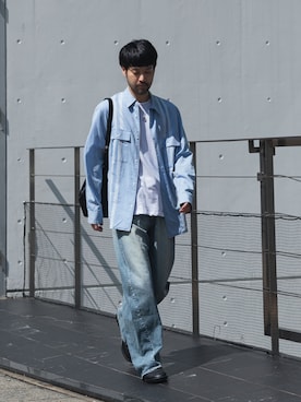 「ATTACHMENT（アタッチメント）のアイテム」を使った、SHUさん（メンズ・170cm）の春コーディネート