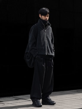 「アイテム（ネックウォーマー/スヌード）」を使った、SHUさん（メンズ・170cm）の秋コーディネート