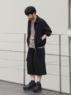 「アイテム（ブレスレット）」を使った、SHUさん（メンズ・170cm）の秋コーディネート
