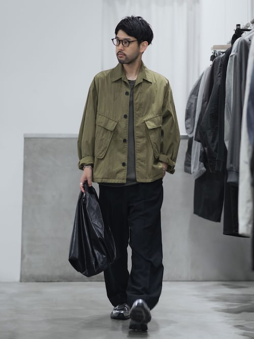 【 直営店・ZOZOTOWN限定 】シンセティックレザー ショルダーショッピングバッグ / SYNTHETIC LEATHER SHOULDER SHOPPING BAG