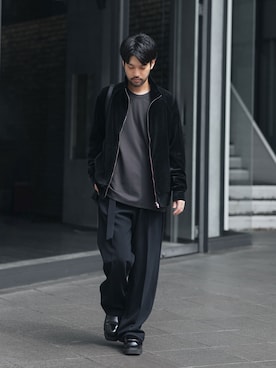 「アイテム（ブルゾン）」を使った、SHUさん（メンズ・170cm）の秋コーディネート