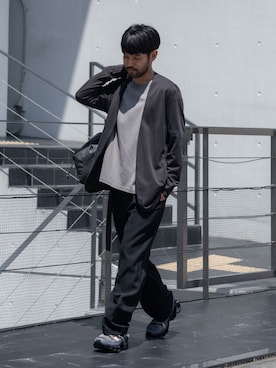 「ATTACHMENT（アタッチメント）のアイテム」を使った、SHUさん（メンズ・170cm）の春コーディネート