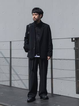 「ATTACHMENT（アタッチメント）のアイテム」を使った、SHUさん（メンズ・170cm）の春コーディネート