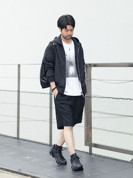 「ATTACHMENT（アタッチメント）のアイテム（パンツ）」を使った、SHUさん（メンズ・170cm）の春コーディネート