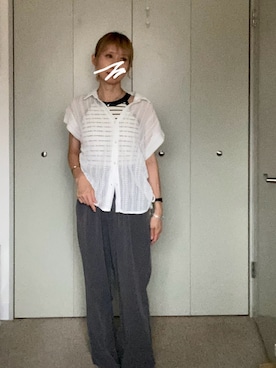 「しまむら」｜さ〜こさん（レディース・156cm）の秋コーディネート