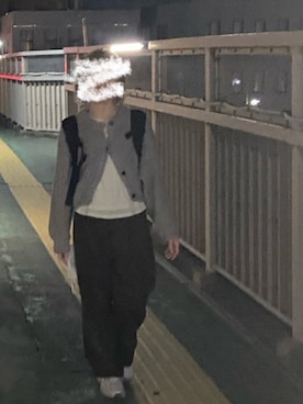 「しまむら（シマムラ）のアイテム（パンツ、ブラウン系）」を使った、さ〜こさん（レディース・156cm）の春コーディネート