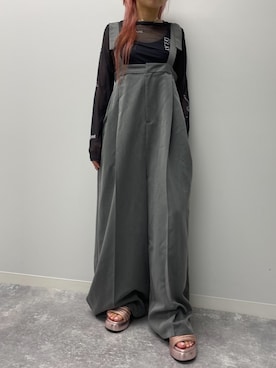 「ANAP（アナップ）のアイテム（オールインワン・サロペット）」を使った、Satsukiさん（レディース・157cm）の春コーディネート