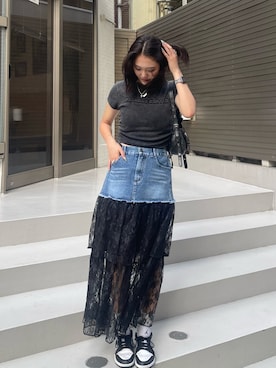 「ANAP（アナップ）のアイテム」を使った、Satsukiさん（レディース・167cm）の夏コーディネート