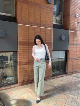 「ANAP（アナップ）のアイテム」を使った、Satsukiさん（骨格ストレート・レディース・167cm）の春コーディネート