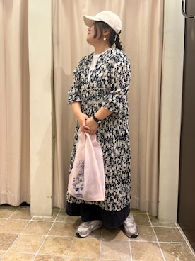 「150cm台コーデ」｜「アイテム（キャップ）」を使った、あゆさん（レディース・159cm）の春コーディネート