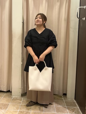 「Te chichi（テチチ）のアイテム（チュニック）」を使った、あゆさん（レディース・159cm）の秋コーディネート