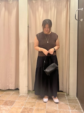 「バレエシューズ」｜あゆさん（レディース・159cm）の夏コーディネート