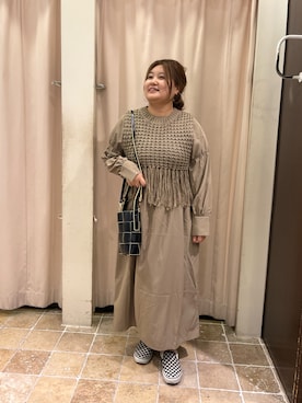 「VANS（バンズ）のアイテム」を使った、あゆさん（骨格ストレート・レディース・159cm）の秋コーディネート