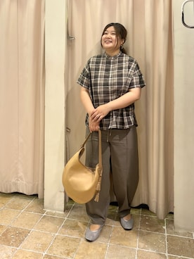 「アイテム（ハンドバッグ）」を使った、あゆさん（レディース・159cm）の夏コーディネート
