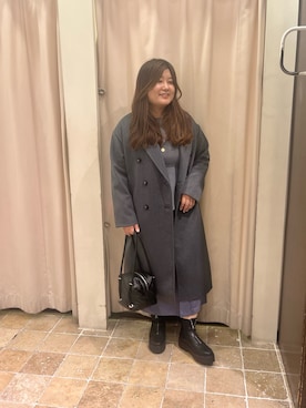「アイテム（その他アウター、グレー系）」を使った、あゆさん（レディース・159cm）の秋コーディネート