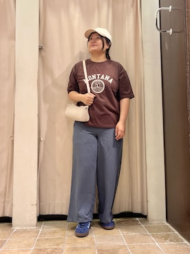「150cm台コーデ」｜「アイテム（パンツ）」を使った、あゆさん（レディース・159cm）の夏コーディネート