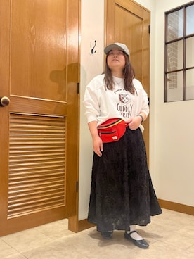 「Samansa Mos2（サマンサ モスモス）のアイテム（帽子）」を使った、あゆさん（レディース・159cm）の春コーディネート