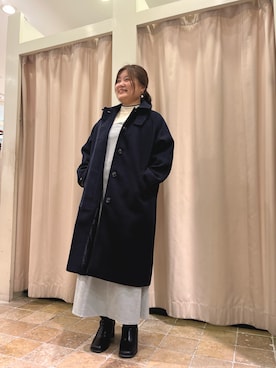「Lugnoncure（ルノンキュール）のアイテム（その他アウター）」を使った、あゆさん（骨格ストレート・レディース・159cm）の冬コーディネート