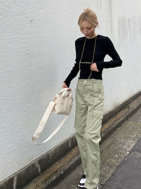 「Mela（メラ）のアイテム」を使った、chixxさん（レディース・165cm）の秋コーディネート