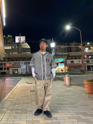schott（ショット）の「Schott/ショット/STRIPE SS BASEBALL SHIRT