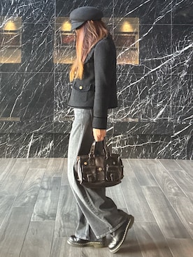 「DIESEL（ディーゼル）のアイテム」を使った、ももこさん（レディース・168cm）の秋コーディネート