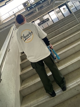 「AMBUSH（アンブッシュ）のアイテム（シューズ）」を使った、もずさんU160さん（メンズ・156cm）の夏コーディネート