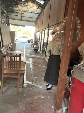 「R&D.M.Co OLDMAN’S TAILOR（オールドマンズテイラー）のアイテム（トップス）」を使った、wabisukeさん（レディース・160cm）の春コーディネート