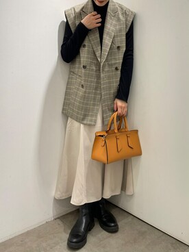「SENSE OF PLACE by URBAN RESEARCH（センスオブプレイスバイアーバンリサーチ）のアイテム（その他）」を使った、chiharuさん（レディース・160cm）の冬コーディネート