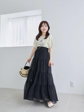 「アイテム（ハンドバッグ）」を使った、もちをさん（レディース・144cm）の春コーディネート