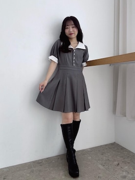 「アイテム（ワンピース）」を使った、もちをさん（レディース・144cm）の夏コーディネート